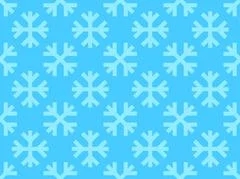 Red Seamless Snowflakes Pattern. Vector Snow Background. Christmas