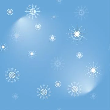 Snowflakes seamless pattern 스톡 일러스트