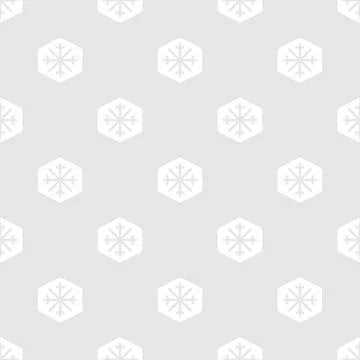 Snowflakes seamless pattern Stock Illustration
