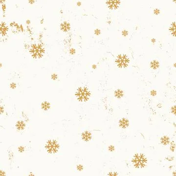 Snowflakes Seamless Pattern Stock Illustration