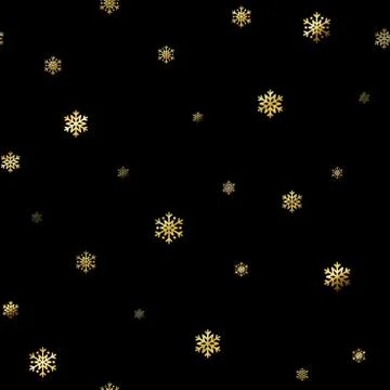 Snowflakes seamless pattern Stock Illustration