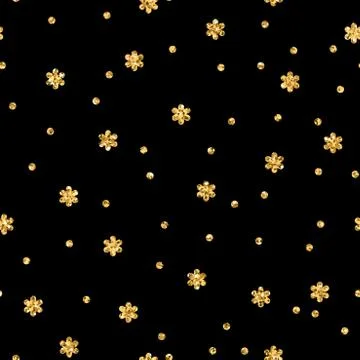 Snowflakes seamless pattern Illustrazione stock