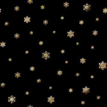 Snowflakes seamless pattern Stock Illustration