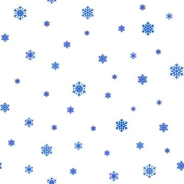 Snowflakes seamless pattern Stock Illustration