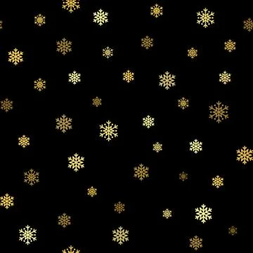Snowflakes seamless pattern Stock Illustration