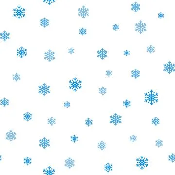 Snowflakes seamless pattern Stock Illustration