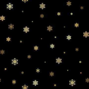 Snowflakes seamless pattern Illustrazione stock