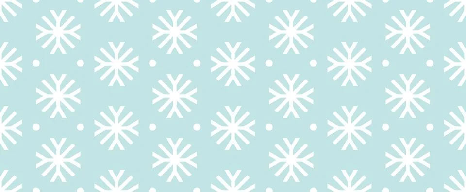 Snowflakes seamless pattern Stock Illustration
