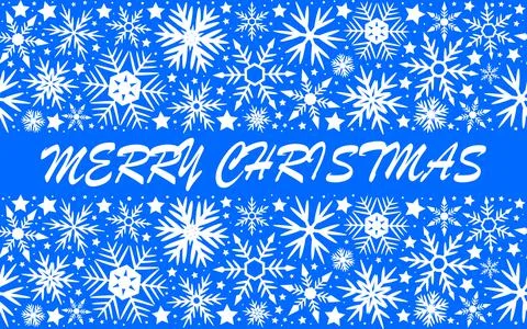 Snowflakes seamless pattern set for Christmas Stock Illustration