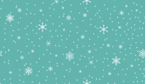 Snowflakes seamless pattern. Snow christmas wallpaper. winter snowfall texture Stock-Illustration