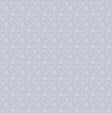 Snowflakes seamless pattern. Snow falls background Vector illustration Stock Illustration