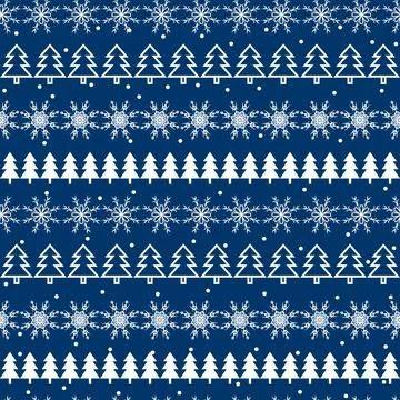 Snowflakes. Seamless pattern. Snow, snowfall, falling scattered white snowfla Stock Illustration