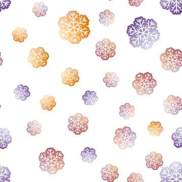 Snowflakes Seamless Pattern. Winter Christmas Decorative Texture Stock Illustration