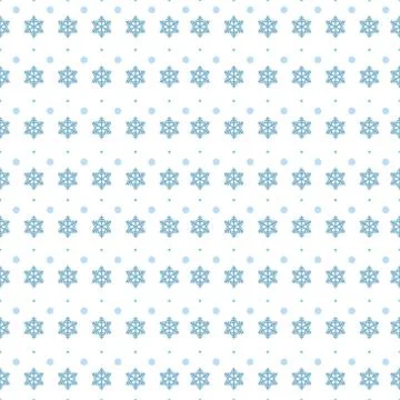 Snowflakes Seamless Pattern Winter Ornament Background Concept Illustrazione stock
