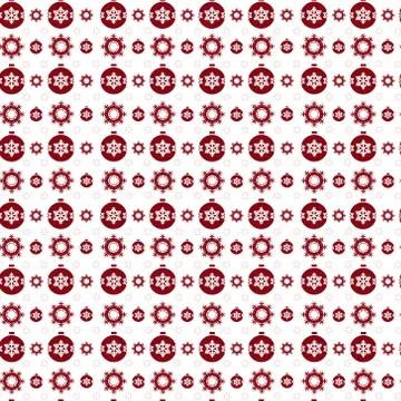 Snowflakes Seamless Pattern Winter Ornament Background Concept Illustrazione stock