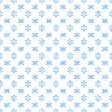 Snowflakes seamless pattern for wrapping paper, wallpaper, web page backgro.. Stock Illustration
