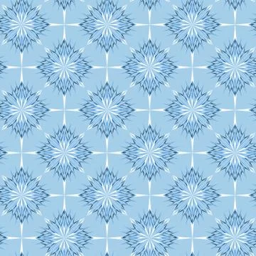 Snowflakes seamless texture Stock Illustration