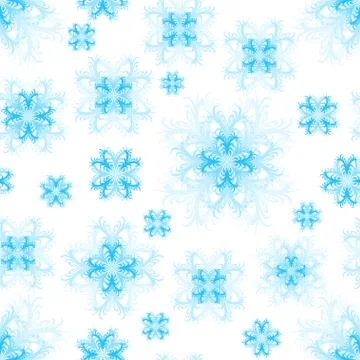 Snowflakes seamless texture Stock Illustration