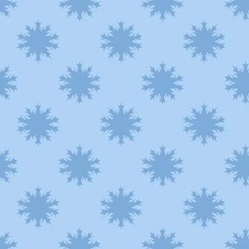 Snowflakes. Seamless vector pattern. Endlessly repeating pattern Stock Illustration