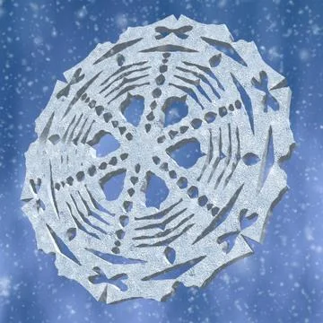 Snowflakes Set 3D Model