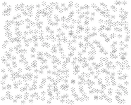 Snowflakes shape background texture shape Stock Illustration