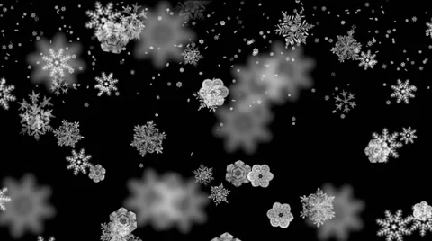 Snowflakes in slow motion Stock Footage 60776929