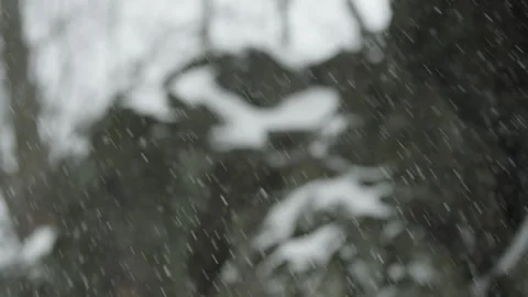 Snowflakes in Slow Motion Stock Footage 330975599