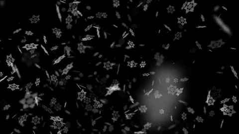 Snowflakes Slowly Falling From Above 動画素材 83827903