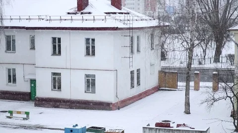 Snowflakes smoothly fall for bakground Stock Footage 70369605