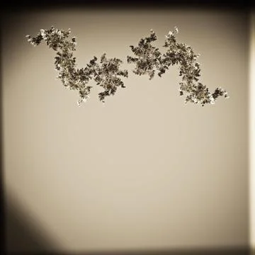Snowflakes snake Stock Photos