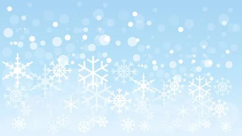 Snowflakes, snow, sky, background Stock Illustration