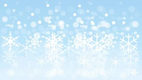 Snowflakes, snow, sky, background Stock Illustration