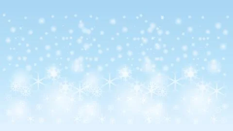 Snowflakes, snow, sky, background Stock Illustration