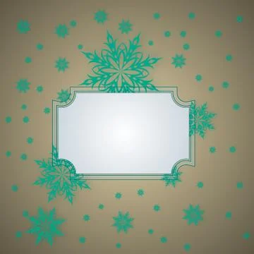 Snowflakes in the style instagram Stock Illustration