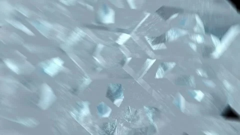 Snowflakes sweeping across frame Stock Footage 303661998