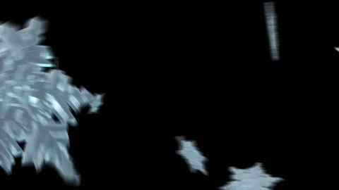 Snowflakes sweeping across frame Stock Footage 303662013