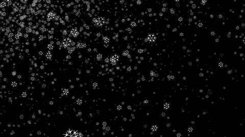 Snowflakes with Texture Falling Down (Angle) Stock Footage 98528472