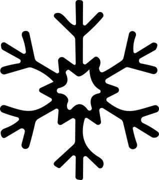 Snowflakes thin line icon. simple snowflake, for report, presentation, diag.. Stock Illustration