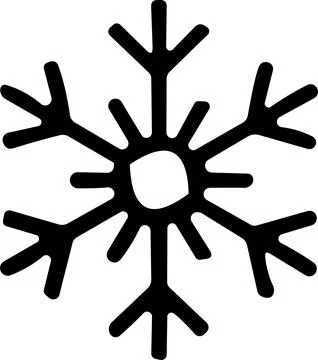 Snowflakes thin line icon. simple snowflake, for report, presentation, diag.. Illustration