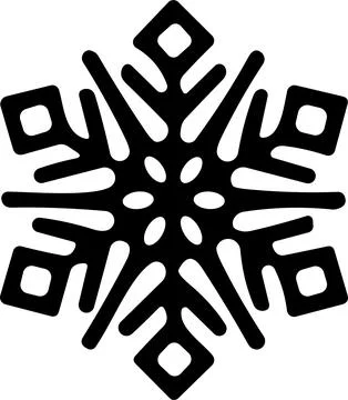 Snowflakes thin line icon. simple snowflake, for report, presentation, diag.. Stock Illustration