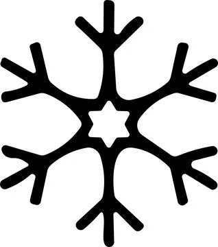 Snowflakes thin line icon. simple snowflake, for report, presentation, diag.. Stock Illustration