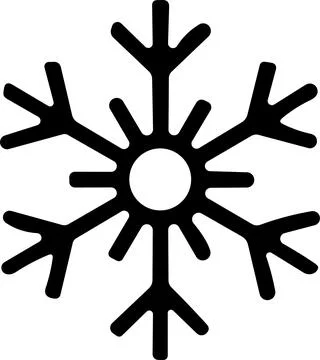 Snowflakes thin line icon. simple snowflake, for report, presentation, diag.. Stock Illustration