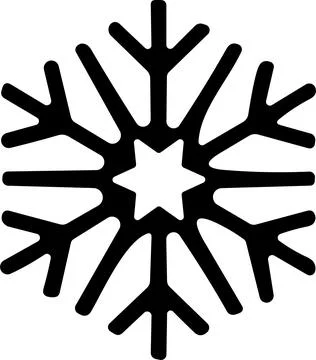 Snowflakes thin line icon. simple snowflake, for report, presentation, diag.. Stock Illustration