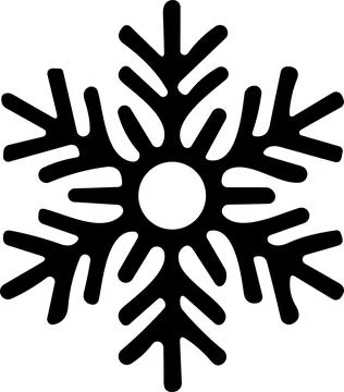Snowflakes thin line icon. simple snowflake, for report, presentation, diag.. Stock Illustration