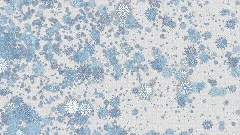Snowflakes transition on alpha background in 4K Stock Footage 237683315