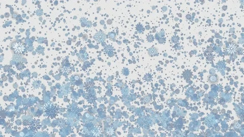 Snowflakes transition on alpha background in 4K Stock Footage 237683497