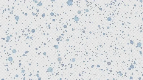 Snowflakes transition on alpha background in 4K Stock Footage 237683902