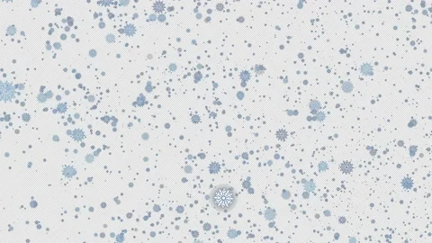 Snowflakes transition on alpha background in 4K Stock Footage 237683909