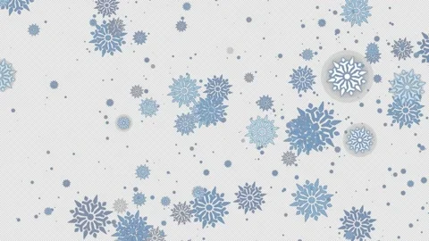 Snowflakes transition on alpha background in 4K Stock Footage 237684082