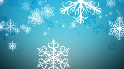Snowflakes Transition HD Stock Footage 10870504